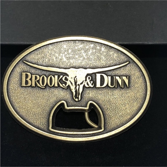 BROOKS & DUNN Belt Buckle 2023 REBOOT TOUR CONCERT VIP NEW 2 avail His & Hers - Picture 2 of 4